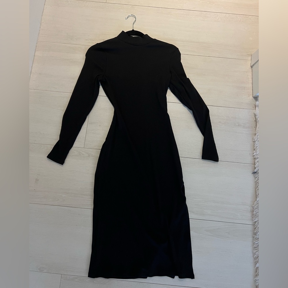 Fashion Nova ribbed mock neck dress